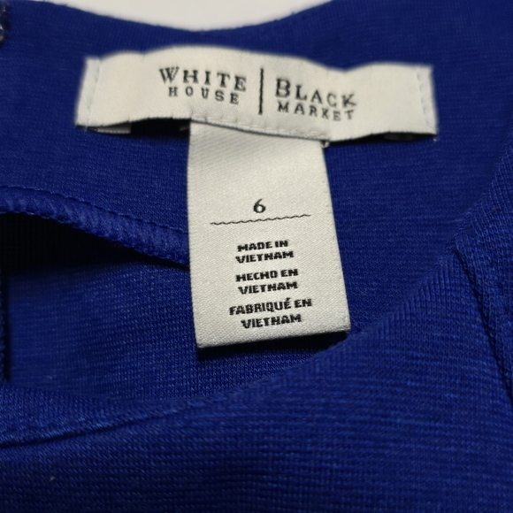 White House Black Market WHBM Dress Womens Size 6 Fit Flare Sleeveless - Picture 7 of 12